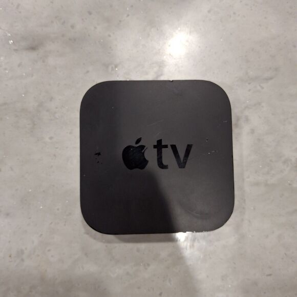 Apple TV MC572LL/A Model A 1378 Black With Remote Tested And Works - Picture 3 of 9